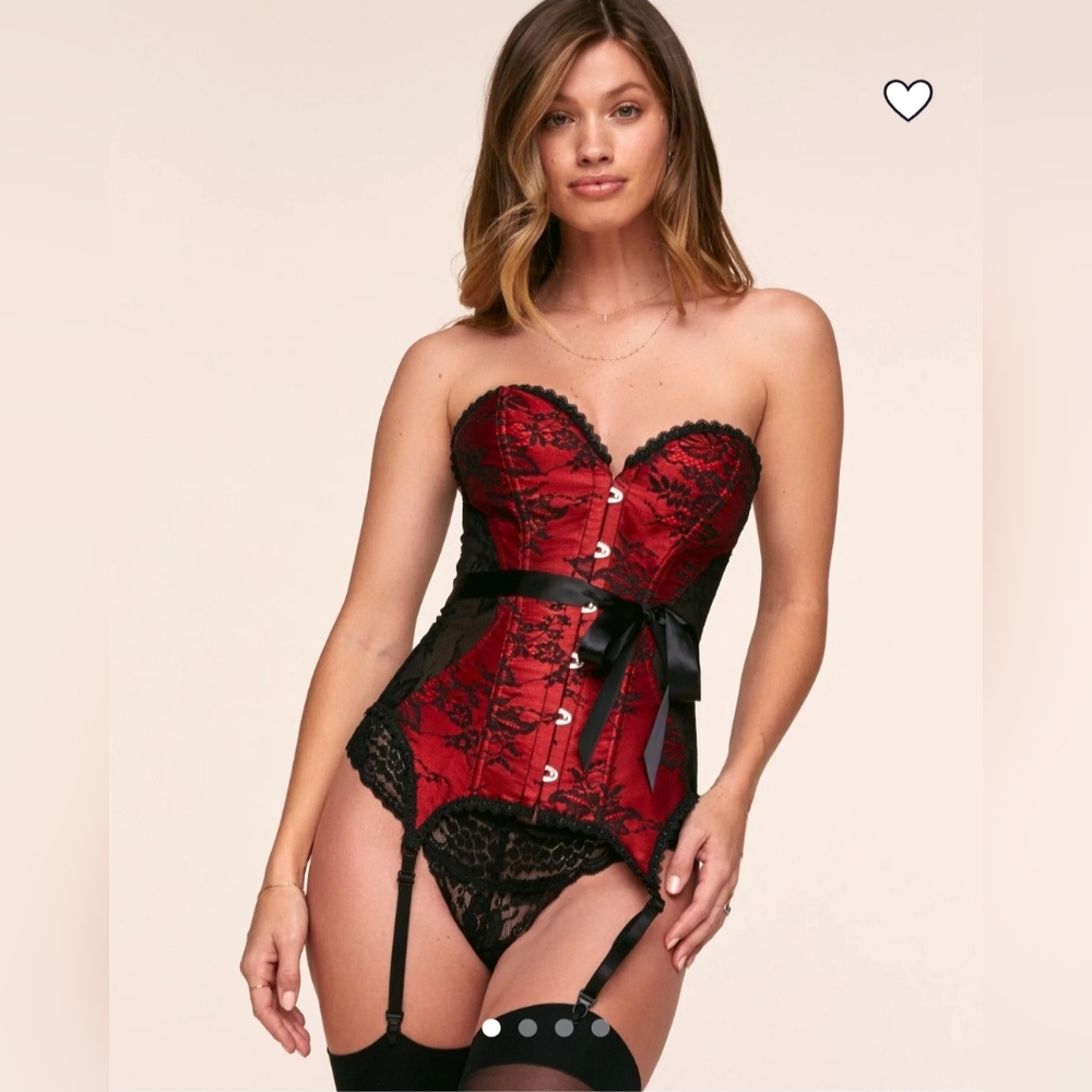 Adore Me, NWT corset witg G string